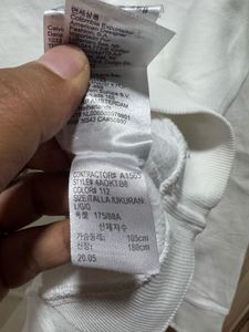 Calvin Klein Jeans White Fleeced Sweatshirt