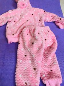 Cozy Pink Valentine Bear Plush Set