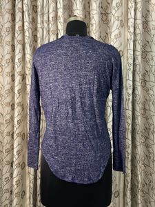 Jennyfer Blue Marled Knit Top