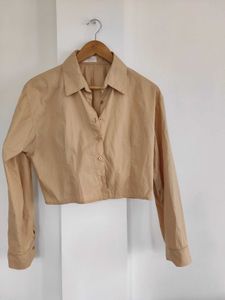 Crop Coloar Shirt