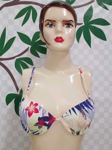 (939)Floral Bikini Top