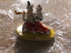 Krishna Radha Flute Statue Car divinity
