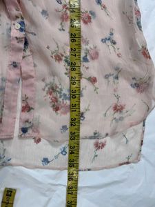 🌺Sheer Floral Chiffon Pullover Layer Shirt 🌸