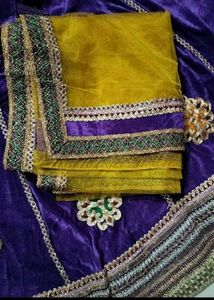 Elegant Purple Velvet Lehenga Choli