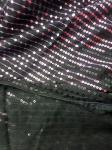 Designer georgette double Shade sequence Saree