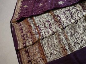 Elegant Purple Banarasi Saree