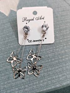 Beautiful Dangle Earrings with butterfly