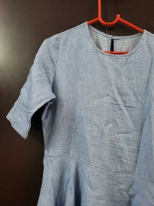 Light Blue Midi Dress