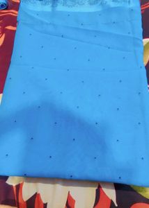 Sky Blue Dress Material