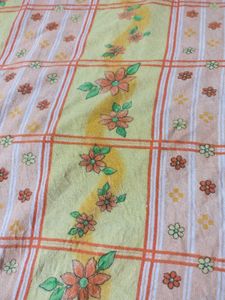 Floral Yellow Bed Sheet