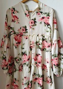 Floral Tiered Mini Dress