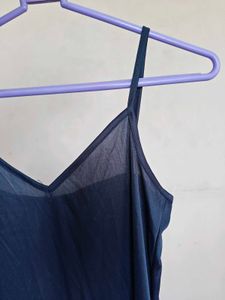 Elegant Navy Blue Maxi Dress