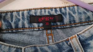 Ripped Blue Denim Jeans