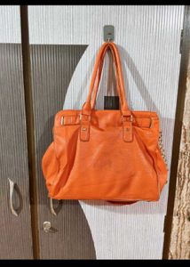 Bright Orange Handbag