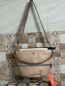 Stylish Beige Handbag