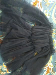Party Wear Top In Navy Blue Colour