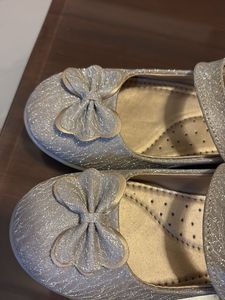 Sparkly Bow Flats for Girls