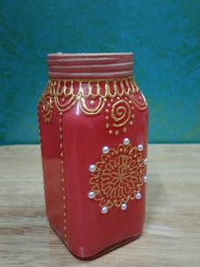 Moroccan hand painted candle holder