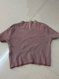 Textured V-Neck Top