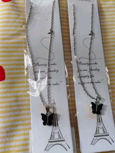 Malik Jewellery Butterfly Pendant Necklace