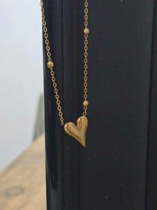 Gold Heart Pendant Necklace