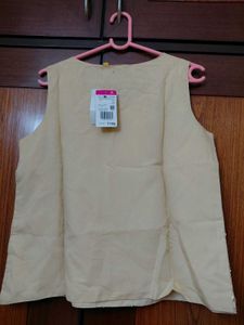 Size M Ateesa Sparkly Cream Ethnic Blouse