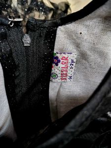 New Black Embellished kids frock