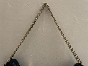 Quilted Black Hobo Bag with Gold Chain