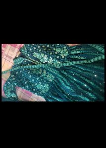 Blue Georgette Gharara Set