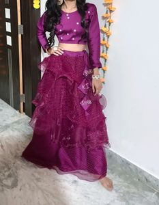Wine Lehnga