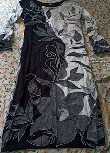 Elegant Floral Print Kurta Set