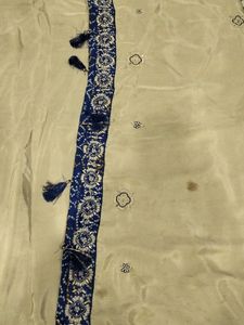Beautiful Saree With Bandhej Blouse