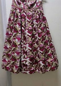 ethnic stylish skirt with crop top