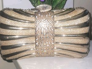 Glamorous Gold Clutch Purse For Wedding Designer