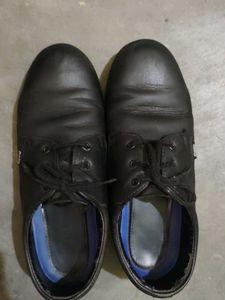 Black Leather Oxford Shoes