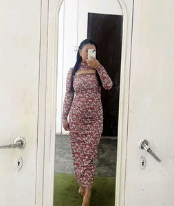 ZARA Chic Floral Print Maxi Dress