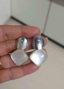 Silver Ball Drop Earrings