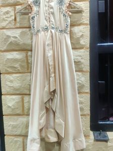 Long Up And Down Kurti With Hand Work