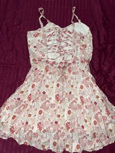 Boho Floral Print Mini Dress