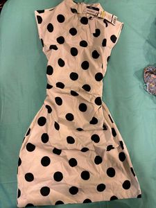 y2k mini polkadot dress