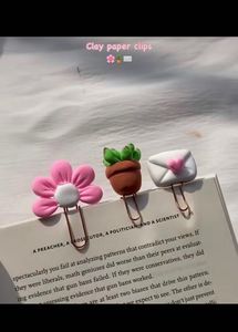 Cute Clay Magnets n  Paper Clips (Set of 3)