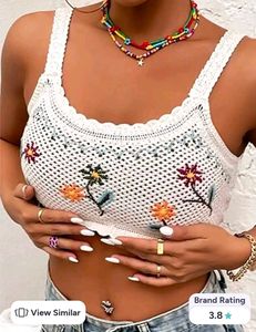 Boho Crochet Floral Dress