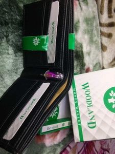 WOODLAND WALLET AND BELT FOR MEN COMBO