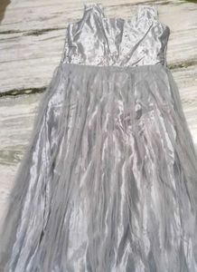 Elegant Grey Ethnic Gown