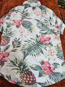 Tropical Print Short Sleeve Shirt