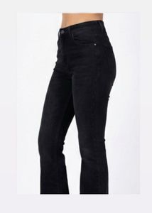 Black Flare Leg Jeans