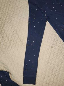 Cozy Navy Polka ords set