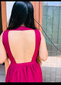 SWAPS ACCEPTED backless wine Gown