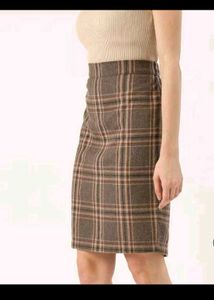 AESTHETIC Plaid Pencil Skirt👄