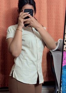 Striped Button-Down Shirt